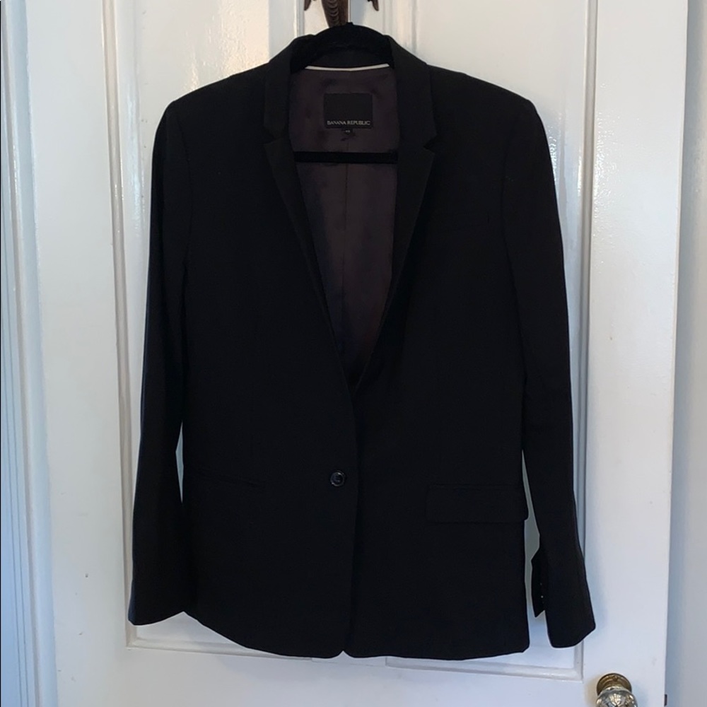 Banana Republic Classic Black Blazer Size 12